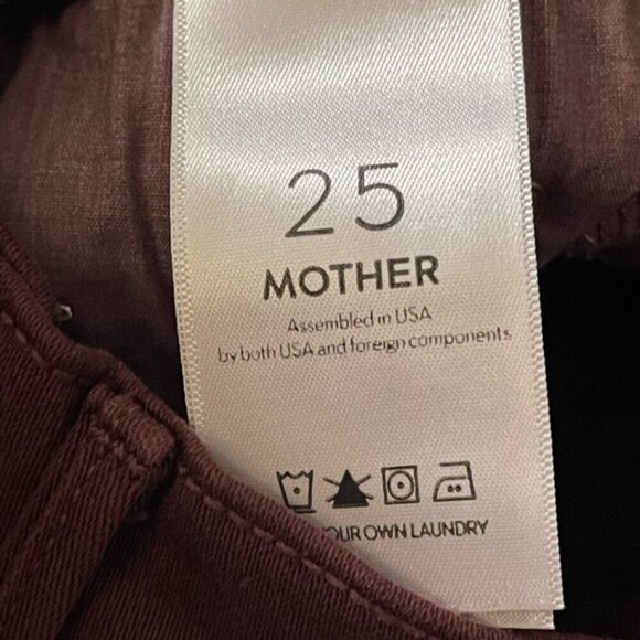 MOTHER Denim The Rascal Ankle Step Fray Plum Size 25 Cropped Jeans NWT NEW - Picture 12 of 14